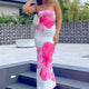 IMPRESSION FLORALE ROSE