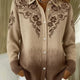 Beige floral et marron
